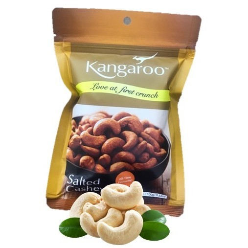 

Kangaroo Salted Cashews 100 gr - Kanguru Kacang Mede rasa Asin