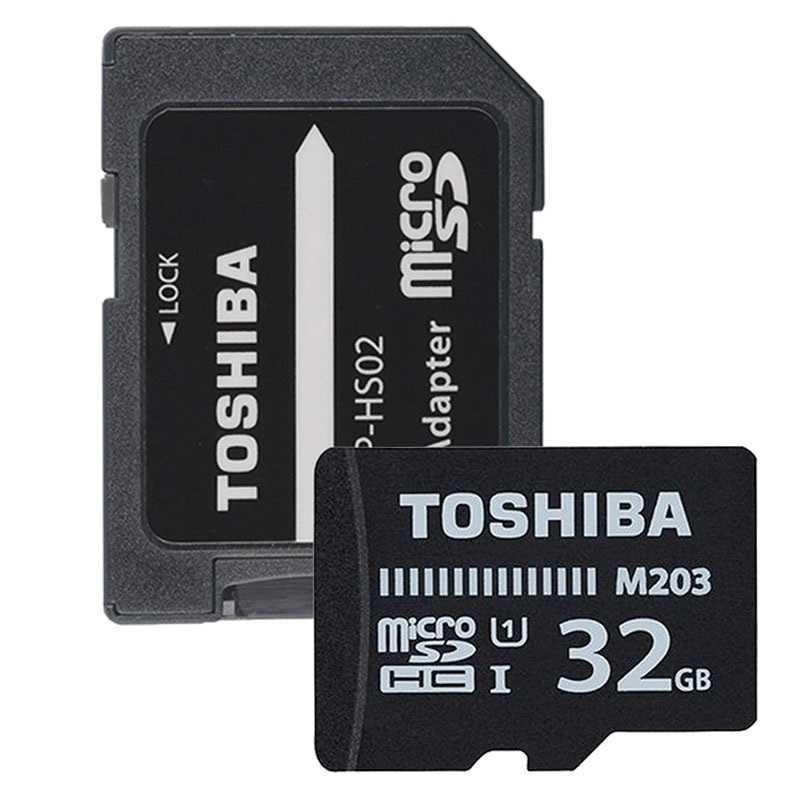 ORI Toshiba M203 MicroSDHC UHS-I Class 10 100MB/s with Adapter - THN-M203K0320EA COD High Quality Im