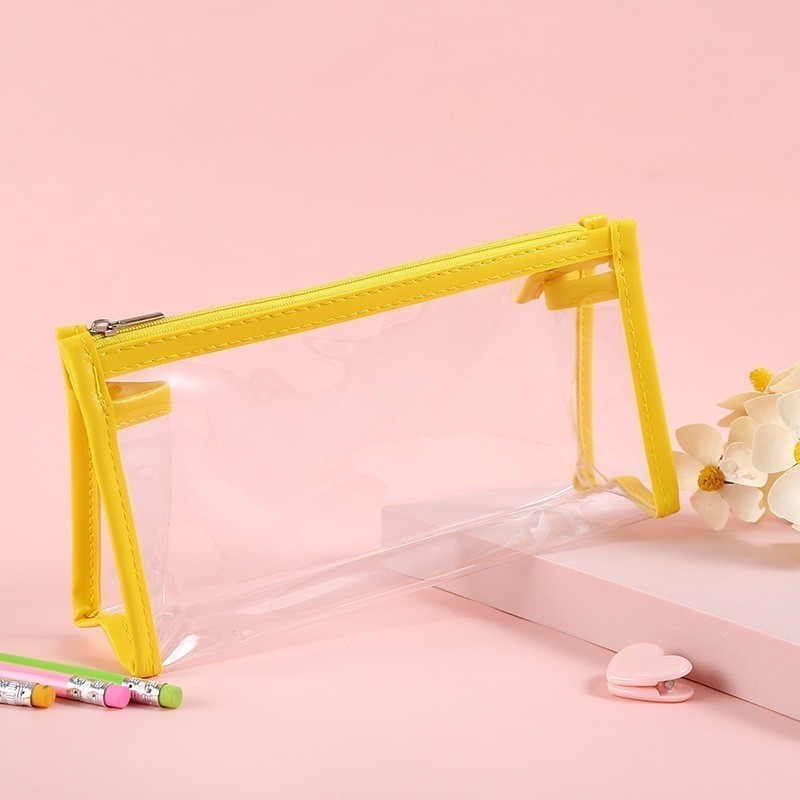 

ACEH.NONO Kotak Pensil Transparan Multifungsi Minimalis Tempat Pensil Bening Kapasitas Besar Tas Penyimpanan Transparan Warna tas Makeup Mini Pouch Pencil Case Stationery Serbaguna Aesthetic