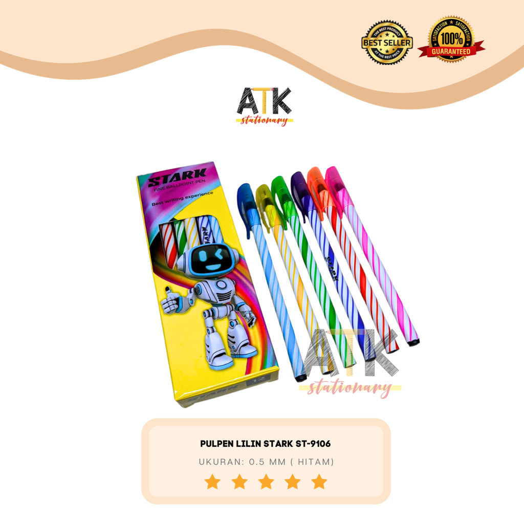 

Pulpen Lilin Stark, Bolpen Ulir Stark ST-9106 Pen Murah