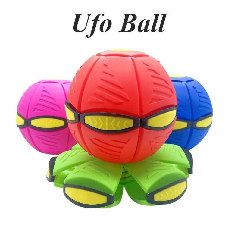 ACEH.BRO 160094 Mainan Bola injak Ufo Berlampu /Ufo Ball Magic / Sepak Bola ufo /Magic Flat Ball LED