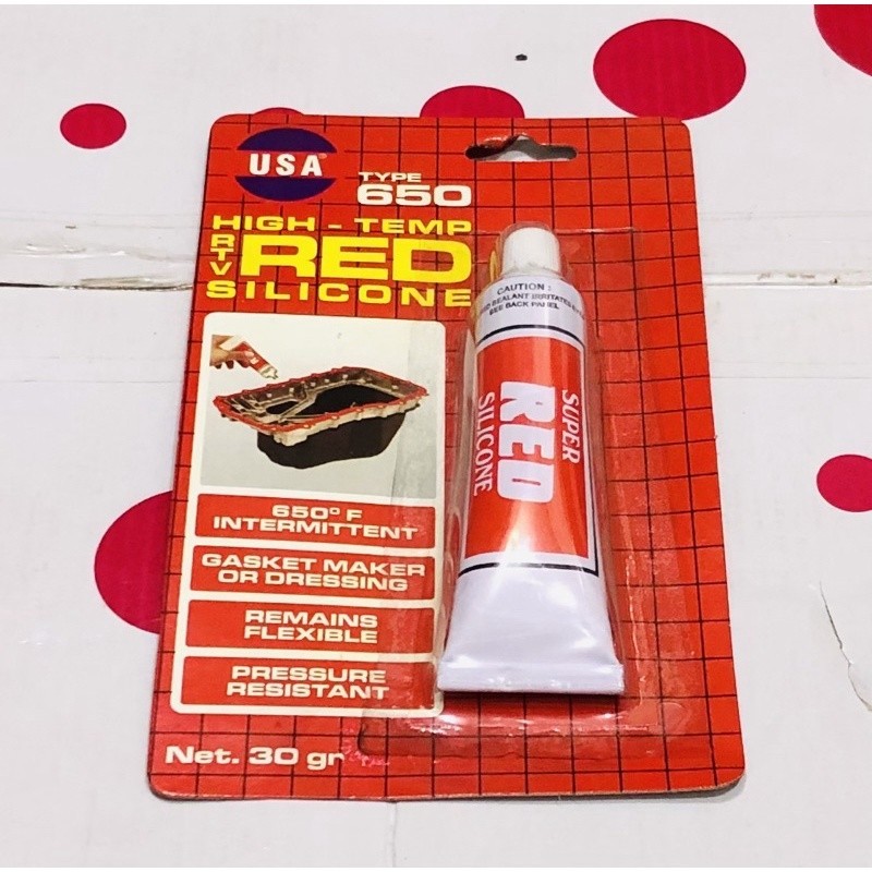 

Lem RED Silicon High Temp Type 650 USA 30 Gram