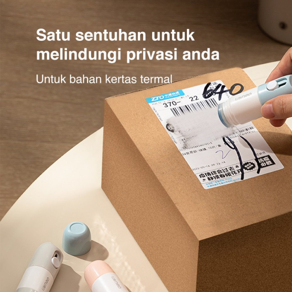 

DELI Stempel Penghapus Resi 2 in 1 Cutter Pembuka Paket - JQ122