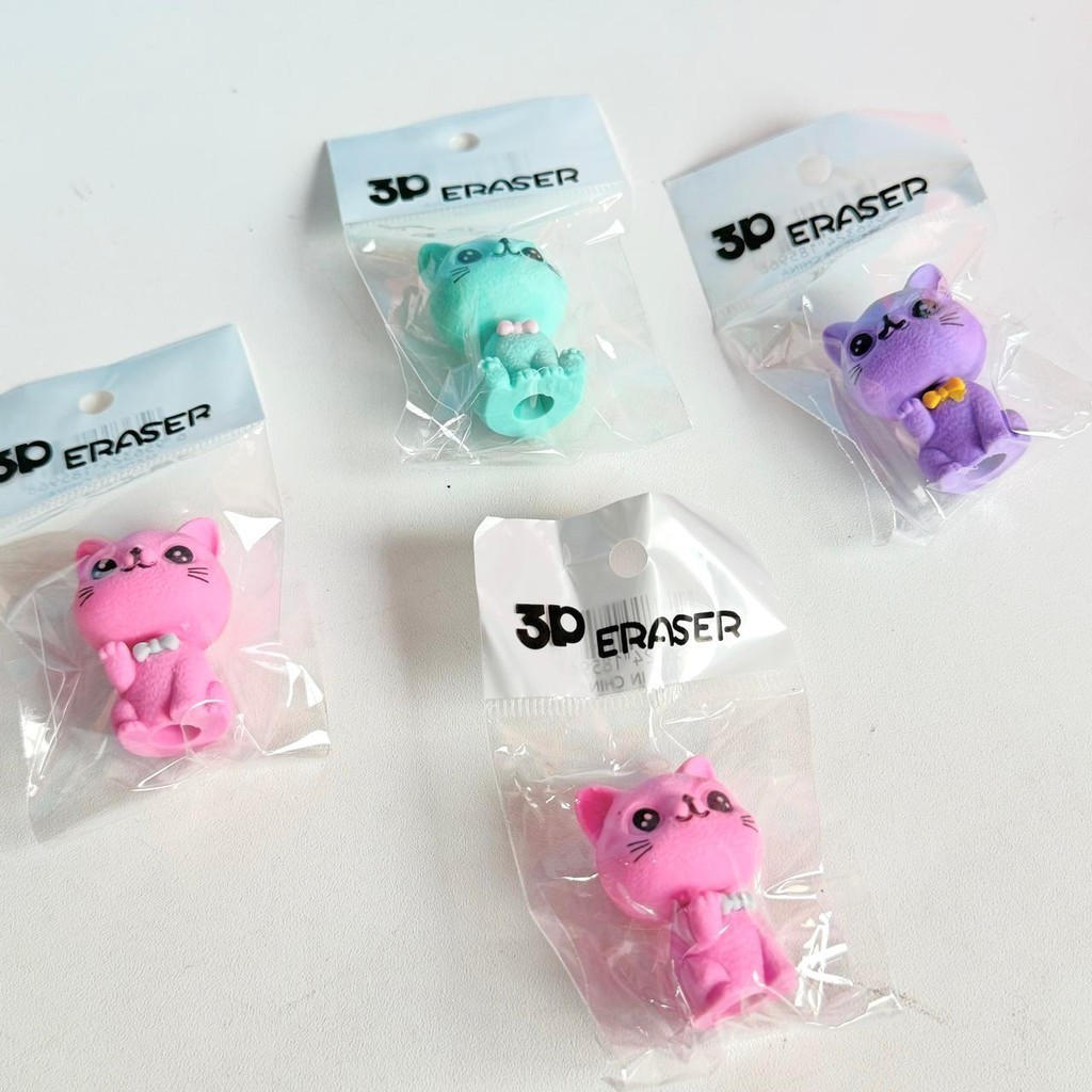 

ERASER 3D CHARACTER STATIONERY penghapus 3 d shape lucu cfc