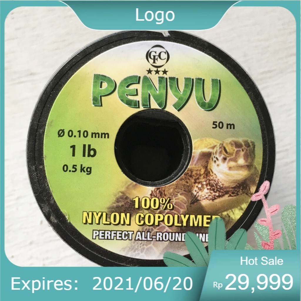 Penyu 50 Meter - senar pancing penyu asli 100% - senar penyu
