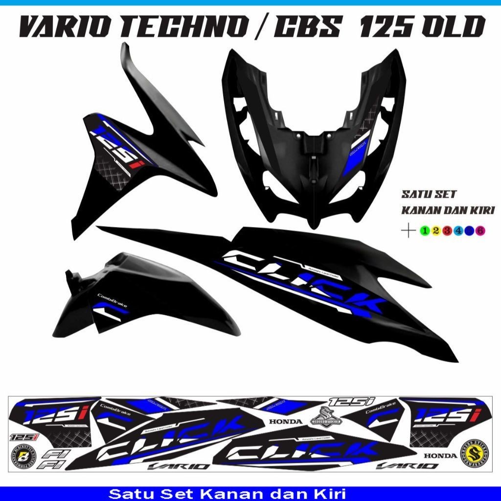 STIKER VARIO CBS 125  STRIPING MOTOR VARIO TECHNO 125 / STIKER VARIO CLICK STRIPING STRIPING VARIO