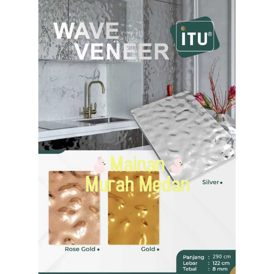 Mainan Murah Medan - WPC Board | Bamboo Wood Veneer | Panel Dinding Motif Fabric Anti Lumut Anti Ray