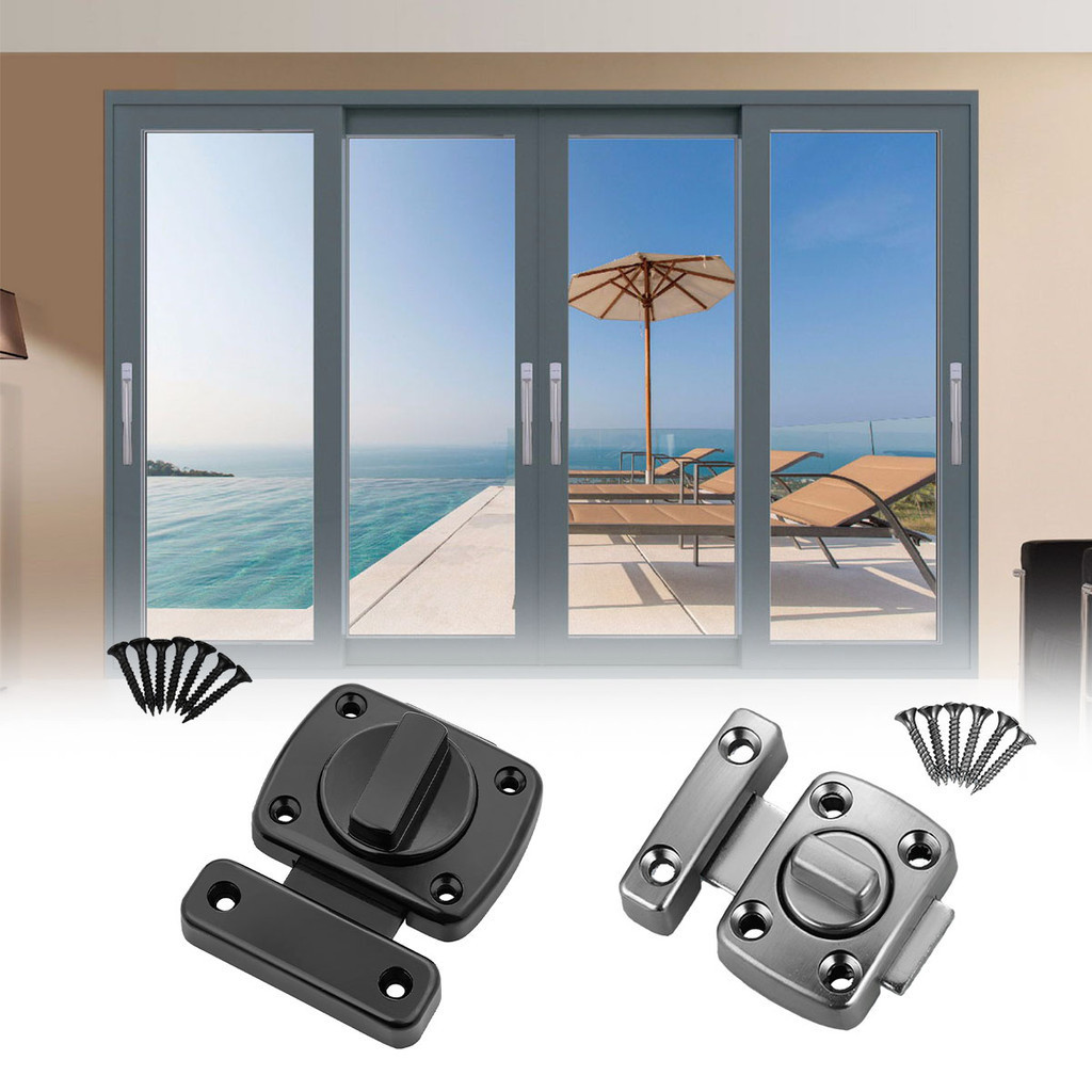 Slot kunci pintu rumah / Kunci pintu putar / Kunci baut pintu logam / kunci slot pintu