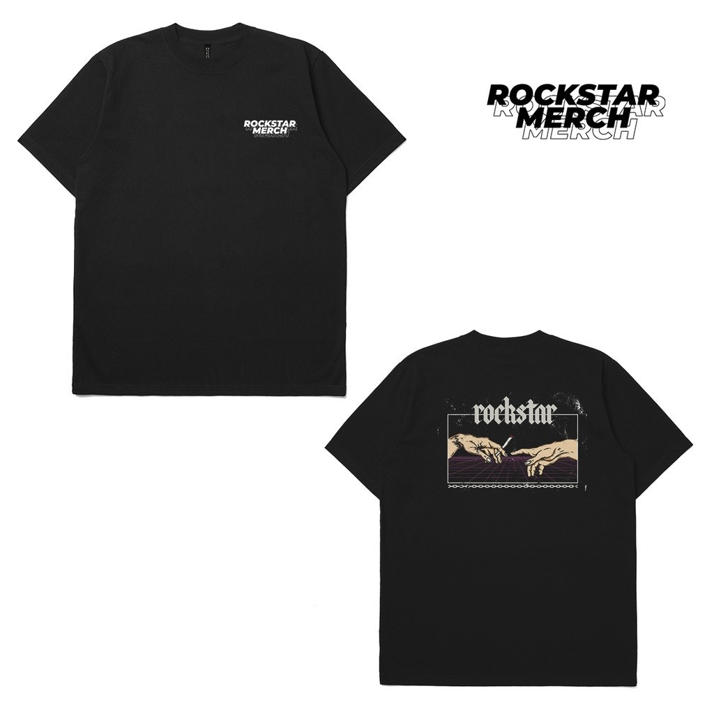 【COD】 NEW Rockstar T Shirt Streetwear Rockstar Smoke KAOS /
