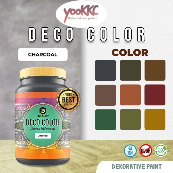 

promo ✨ -Deco Color Perna Cat Dekoratif - Charcoal - Kemasan 350 Ml