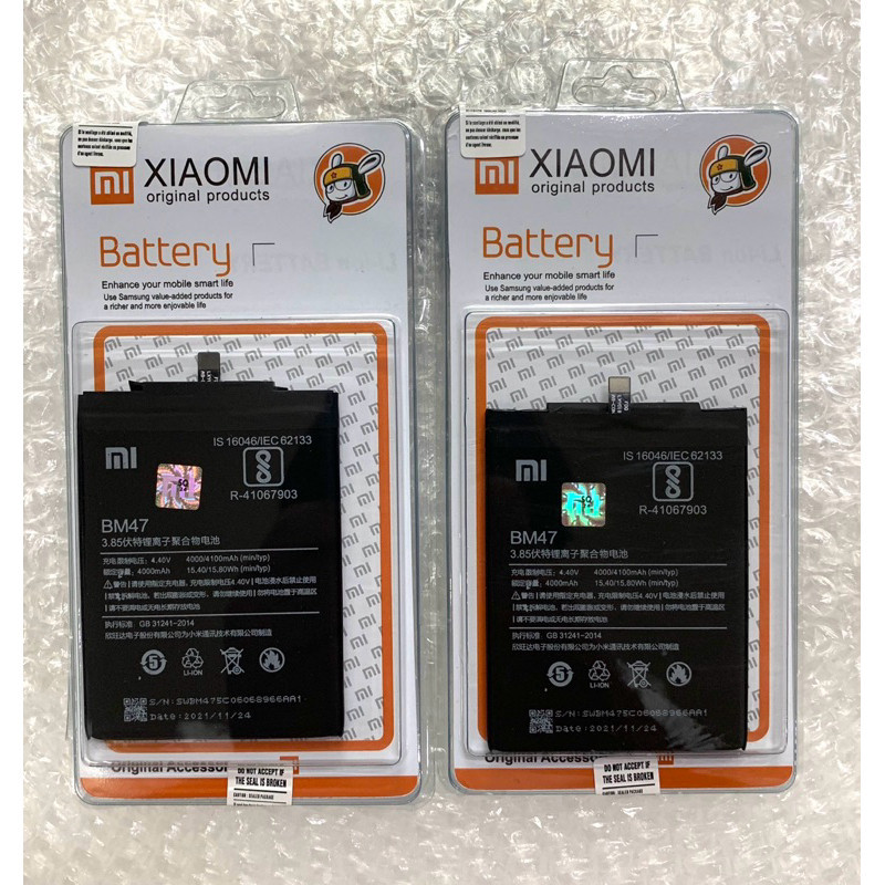 Baterai Batre Xiaomi Redmi 4X / Redmi 3 / Redmi 3S / Redmi 3 Pro Bm47 Baterai Xiaomi Redmi 4X