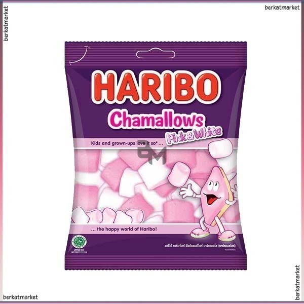 

HARIBO CHAMALLOWS PHINK WHITE 70 GR PERMEN