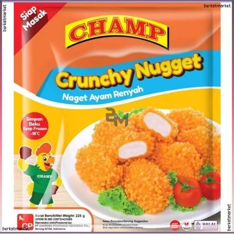 

Champ Crunchy Chicken Nugget Naget Ayam Renyah Frozen Food 225gr 250gr 500gr 1kg 2kg