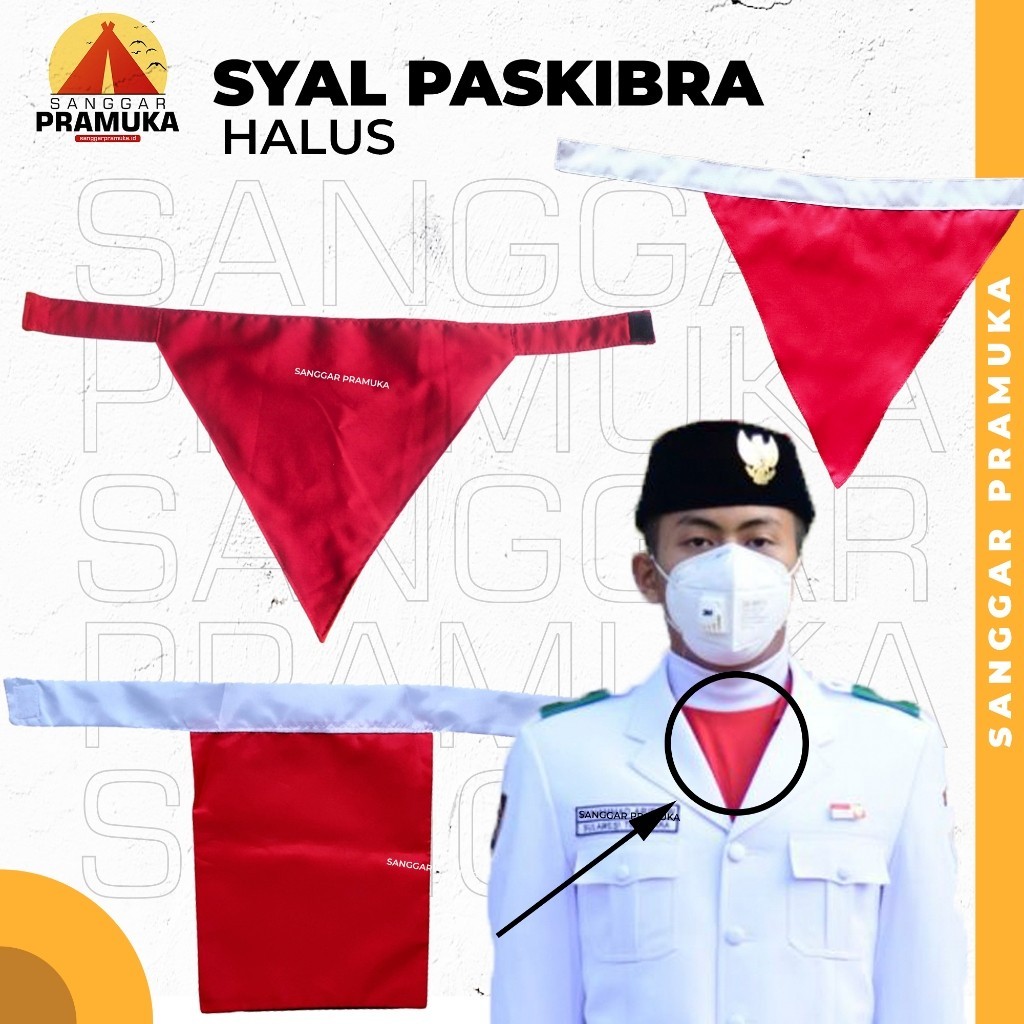 Syal Paskibra Merah Putih / Slayer Paskibra / Slayer Paskibra Merah putih