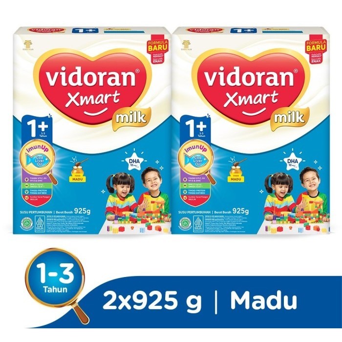 

TERJUAL vidoran Xmart 1+ susu bubuk rasa madu 925gr (2 box)