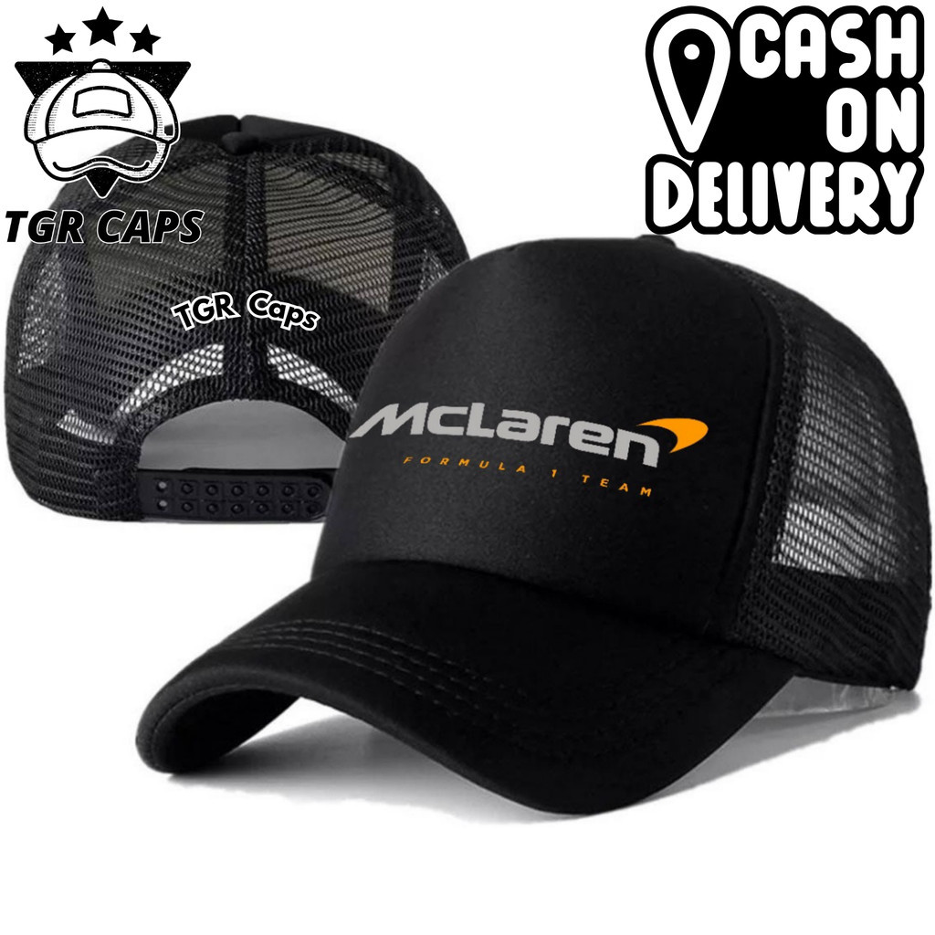 TGR Caps Topi Trucker MCLAREN - Topi Distro MCLAREN Logo - Topi MCLAREN Premium - Topi Pria Dewasa -