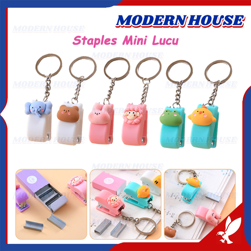 

Staples mini lucu stapler karakter / Staples Mini Karakter Cute / Gantungan Kunci Stapler Souvenir