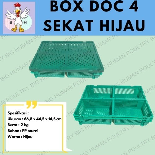 DR17H Doc Box Keranjang Anak Ayam Sekat 4 / box ayam 4 sekat / box DOC