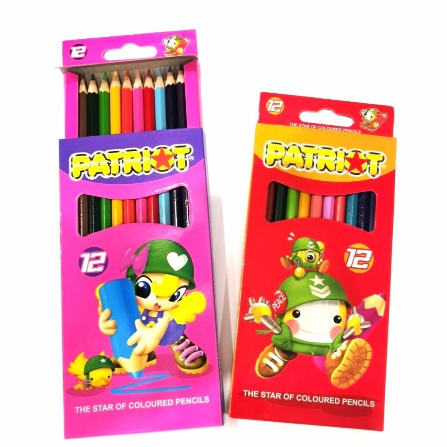 

PENSIL WARNA PATRIOT PANJANG 12 WARNA