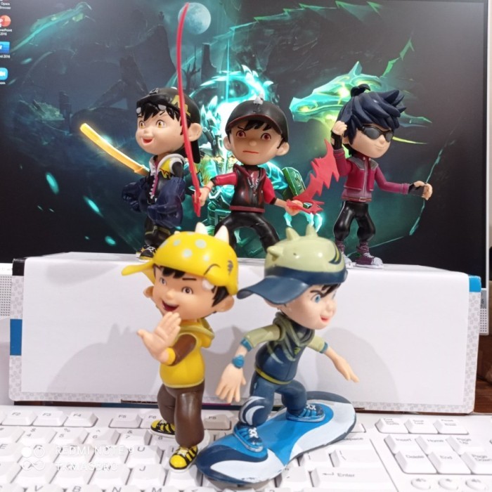 Vincent Action figure BOBOIBOY set isi 5 - Boboiboy Petir