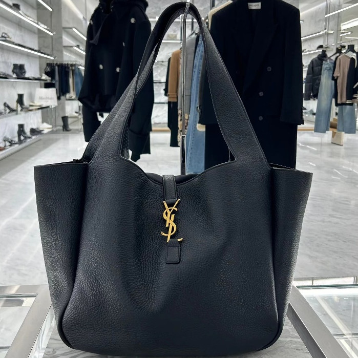 Saint Laurent BEA soft deer leather tote bag/women's bag/new shopping bag/latest style