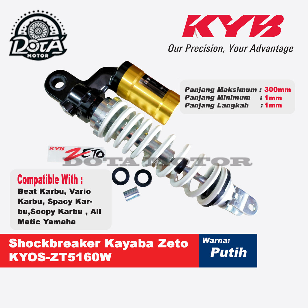 SHOCKBREAKER SHOCK BELAKANG TABUNG MOTOR HONDA BEAT CARBU VARIO CARBU SCOOPY CARBU KAYABA/KYB ZETO K