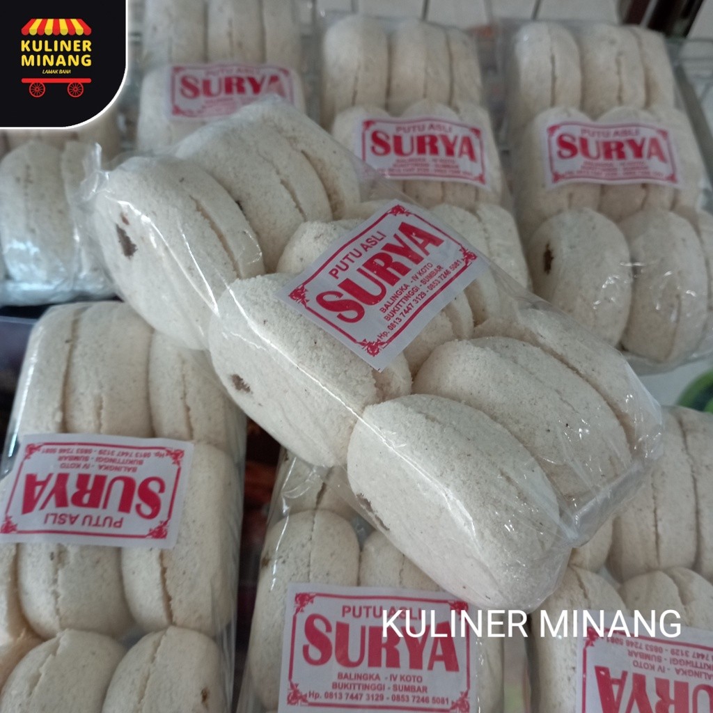 

Kuliner Minang Kue Putu Surya Oleh-Oleh Asli Cemilan Kampung Makanan Khas Payakumbuh Padang kabau 200g Jajanan Snack Kabau AX00