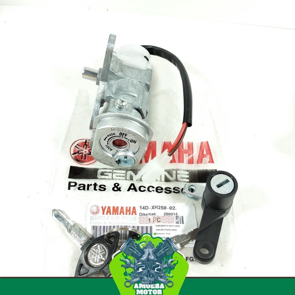 Kunci Kontak Set Yamaha Mio Soul - Fino Karbu 14D / Kunci Kontak + Jok Belakang Mio Soul Karbu - Fin