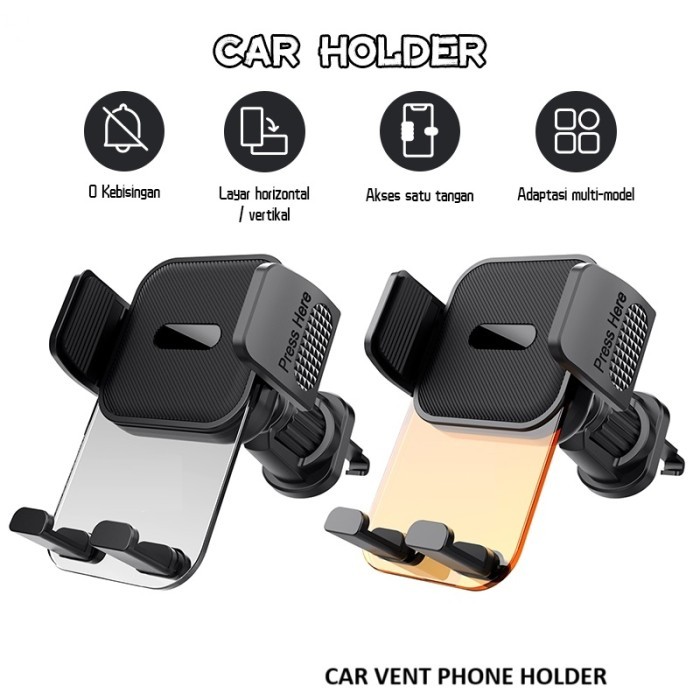 SMARTCOM - Car Holder HP Mobil Air Vent Ventilasi Ac Mobil Car Mount Holder Phone