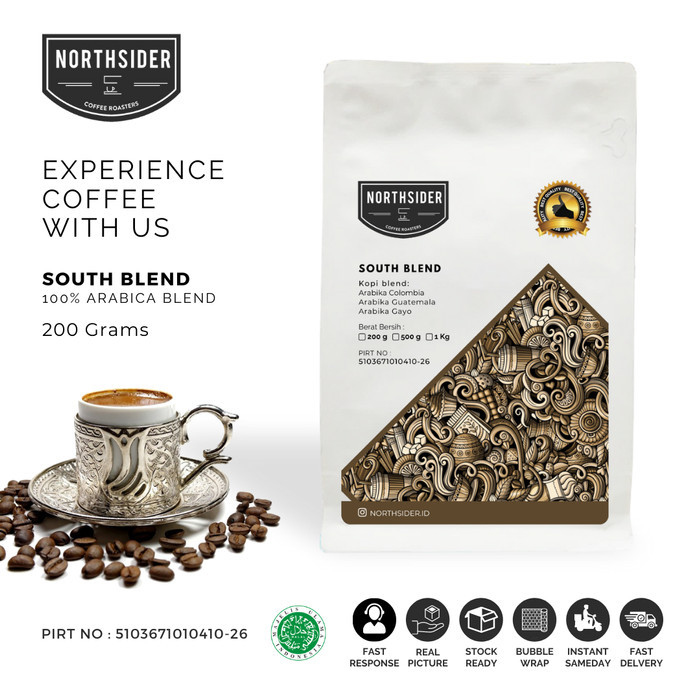 

Roux Northsider Kopi arabika South Blend for Espresso 200g - BIJI KOPI