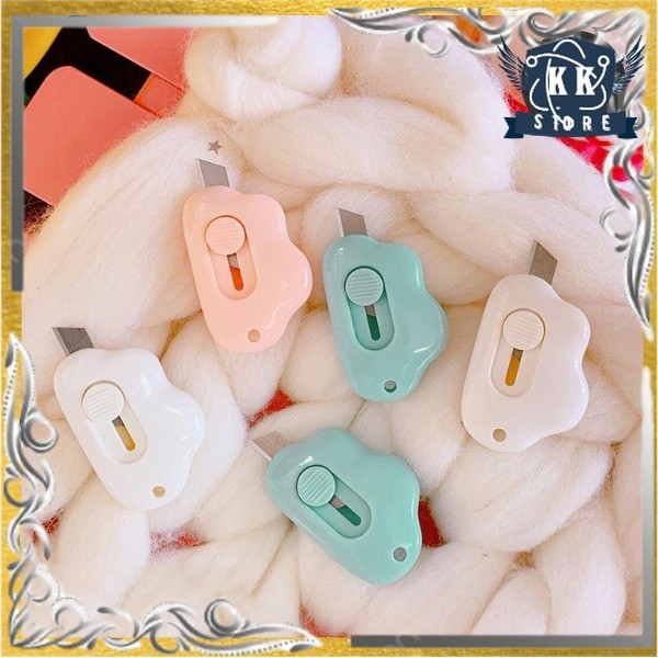 

Pisau Cutter Pemotong Kertas Mini Motif Awan Cloud Cutter Pemotong Kertas Mini portable Travel Cutter