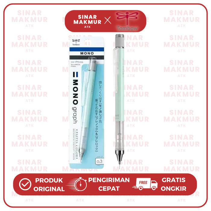 

Ay00! Pensil Mekanik/Mechanical Pencil/Shaker Pencil Mono Graph Pastel 0.3mm DPA-137 Mono Tombow