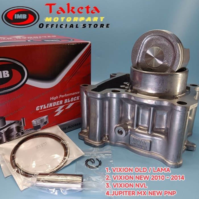 SILINDER BLOK SEHER PISTON KIT 3CI / 1PA VIXION OLD / VIXION NEW 2010 - 2014 / VIXION NVL / JUPITER 