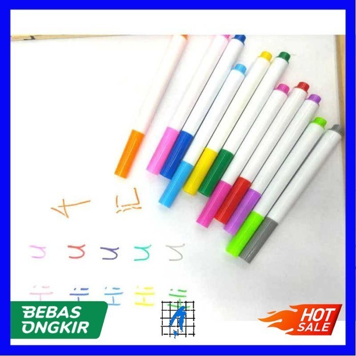 

Kapur Liquid Chalk Erasable Pen Papan Tulis 12PCS