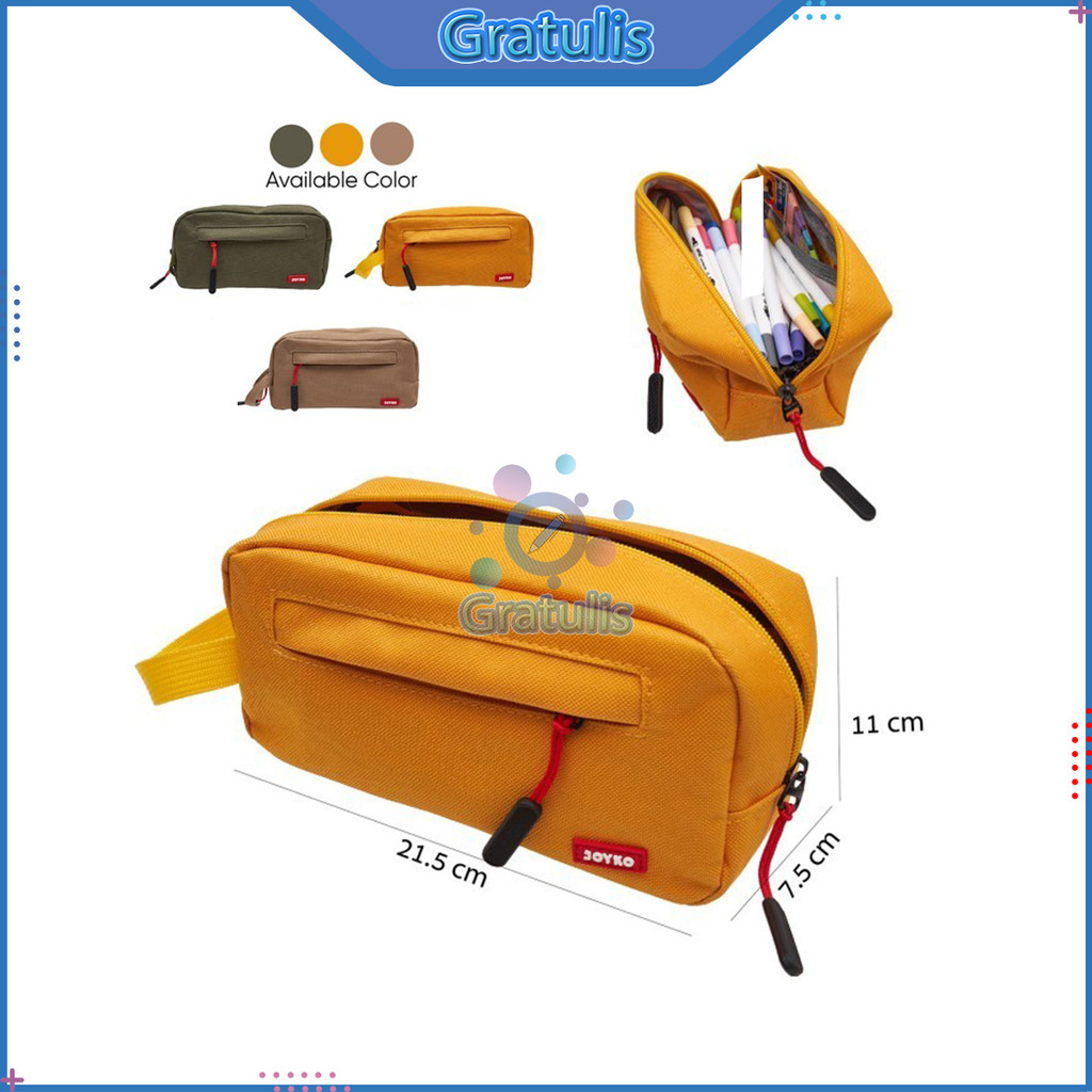 

KOTAK WADAH PENSIL PC-5015 JOYKO (1 PCS) / PENCILS CASE / DOMPET AKSESORIS MAKE UP / TEMPAT PINSIL KAIN MOTIF POLOS ZIPPER