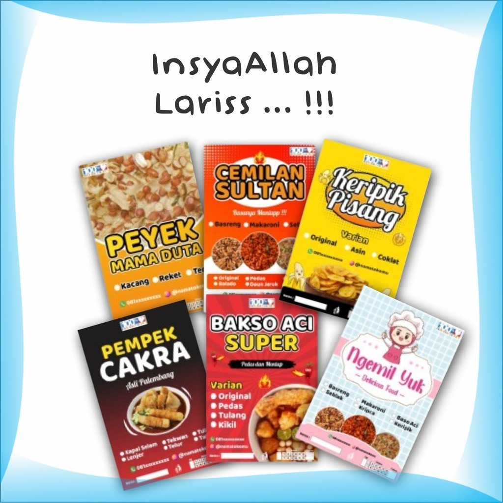 

JAYAPRINT - Stiker Label Makanan Custom Sticker Label Kemasan Minuman Jamu Obat Kosmetik Label Kue Produk Nama Jualan sendiri Cetak Label Kotak Label Bulat Label Nama Label Kemasan Label Custom Murah