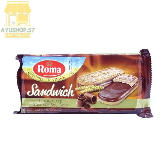 

ROMA Sandwich Chocolate Biskuit [216 g] - AYUSHOP57