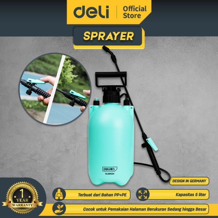 Semprotan tanaman Deli SPRAYER HAMA 5 L - SEMPROTAN HAMA TANAMAN DL581105A