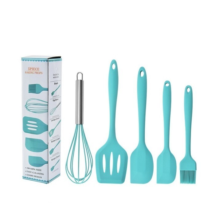 Peralatan Masak Spatula Sutil Silikon 5pcs Spatula Set Vishal VS-1808