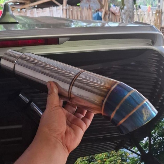 Tailpipe Js Racing Biru Mobil Diesel Innova Pajero Fortuner Hilux L300