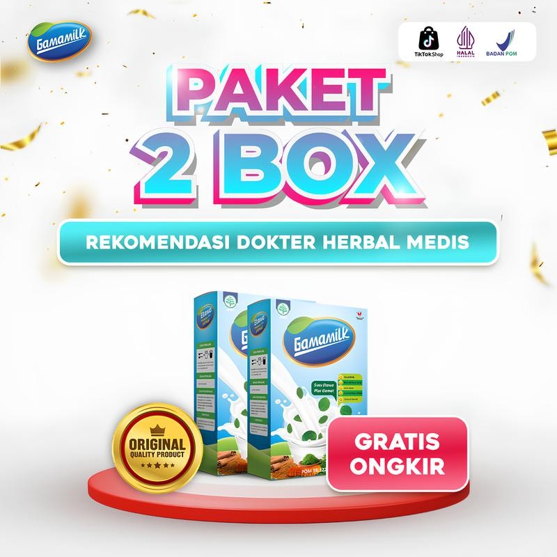 

PAKET 2 BOX GAMAMILK SUSU ETAWA PLUS GAMAT BUBUK HALAL BPOM
