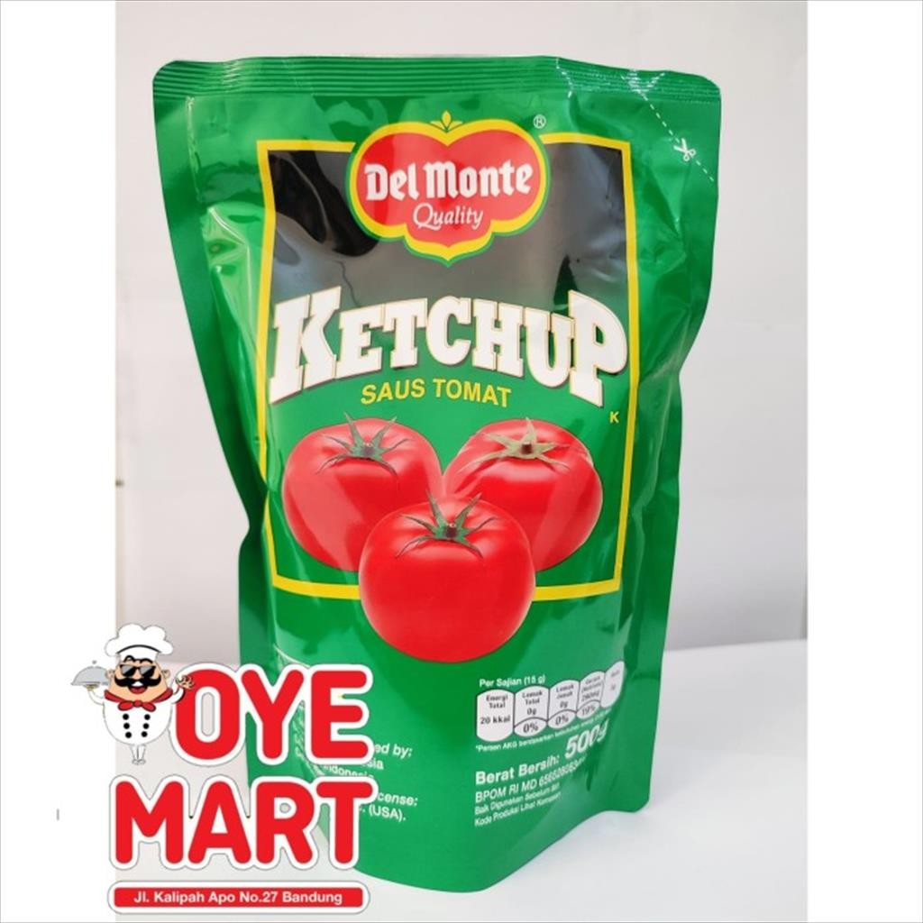 

DELMONTE TOMATO SAUCE 500GR POUCH/SAUS TOMAT