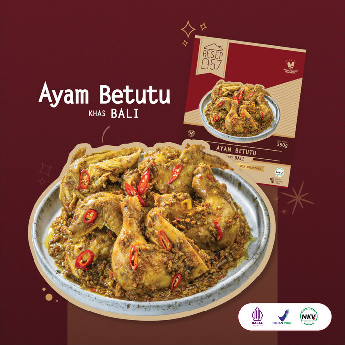 

AYAM BETUTU BALI FROZEN RESEP57 - 350GR