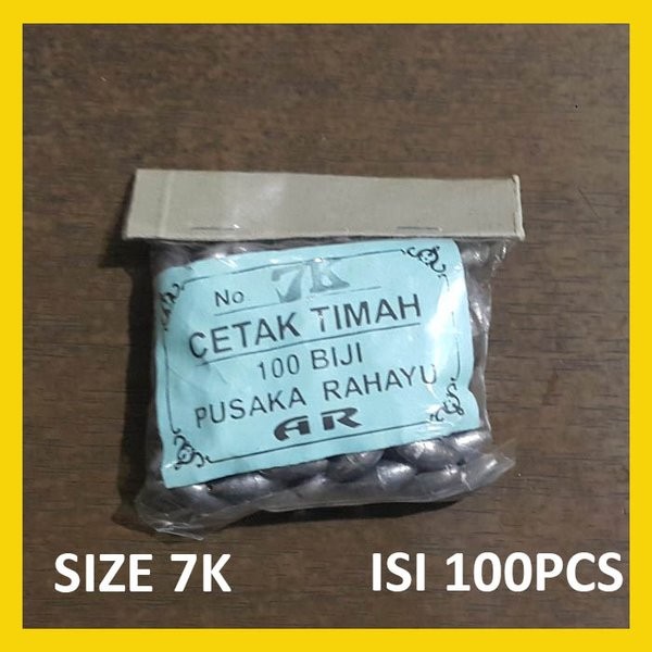 TIMAH SIZE 7K MELINJO ALAT PANCING BANDUL PEMBERAT KAIL
