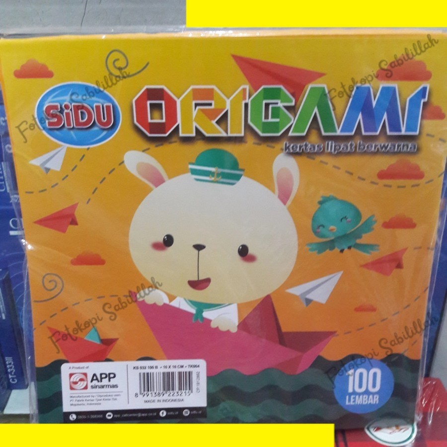 

Origami Sidu Besar 16 x 16 / Origami Besar Sidu 16 x 16 / Kertas Lipat Sidu Besar
