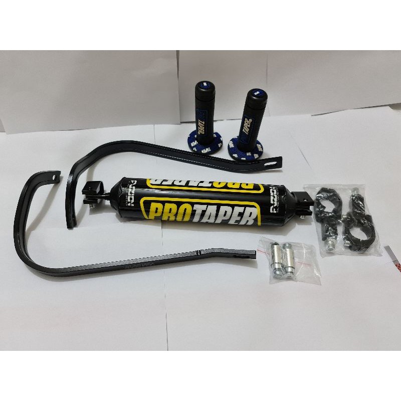PAKET 3IN1 HANDGUARD TULANG PROTAPER+PALANG BUSA PROTAPER+GRIP DONAT PROTAPER BIRU universal motor