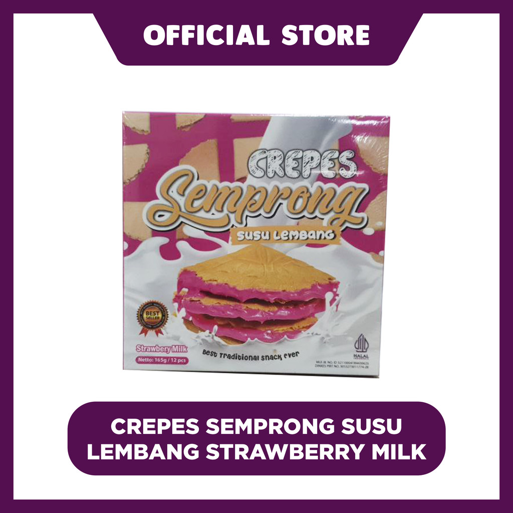 

Crepes Semprong Susu Lembang Strawberry Milk