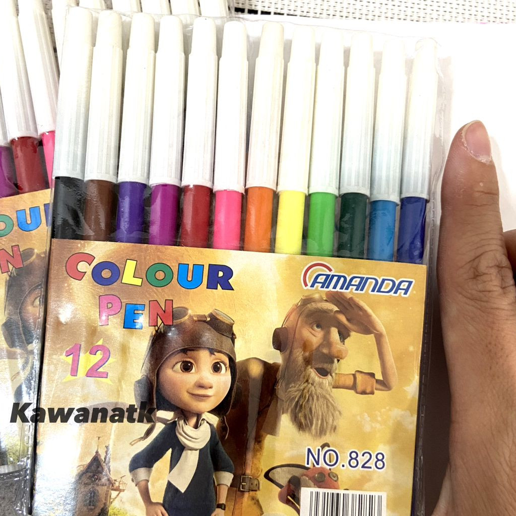 

SPIDOL KECIL MINI 12 WARNA AMANDA / COLORING MARKER PENCIL TYPE 12 COLOR