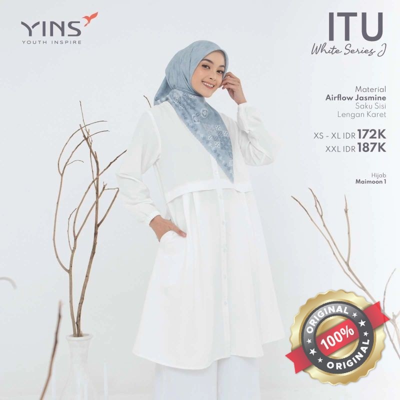 PROMO Nibras tunik putih ITU WHITE SERIES J