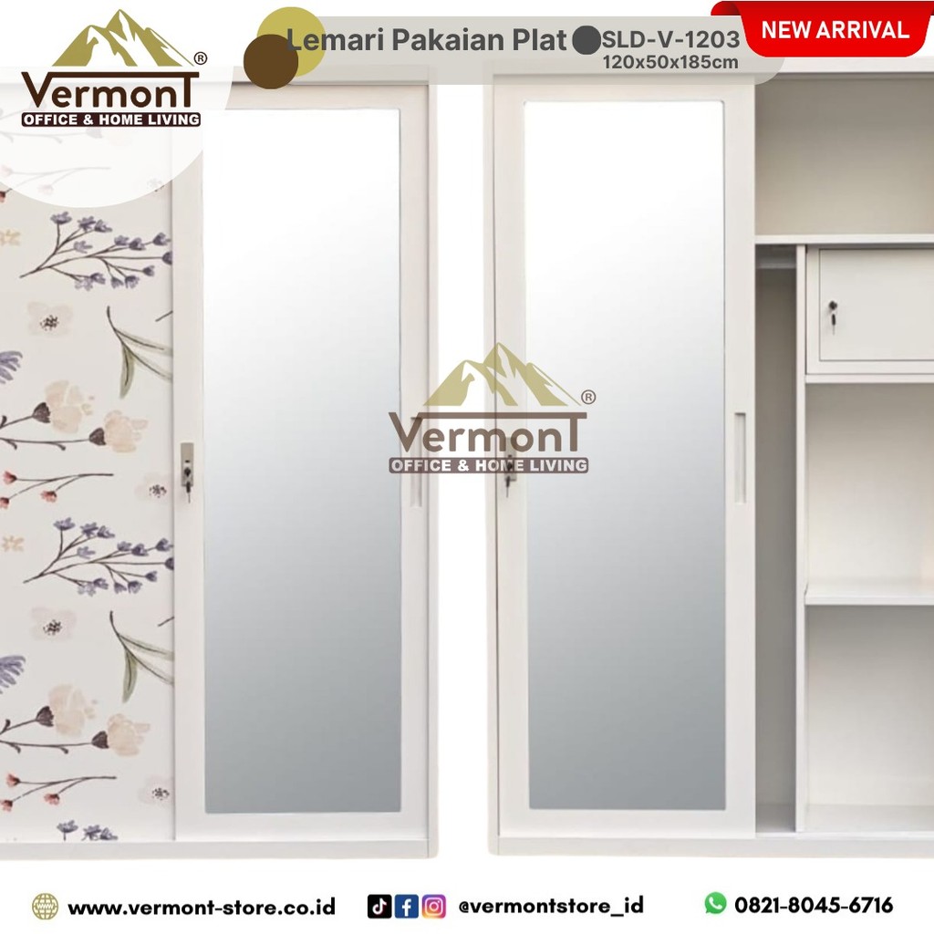 Lemari Pakaian Plat Besi SLD V 1203